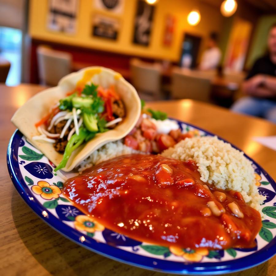 A Diana's Mexican Food combination platter